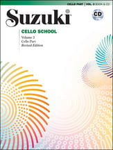 SUZUKI CELLO SCHOOL #3 Revised CELLO Parts BK/CD cover